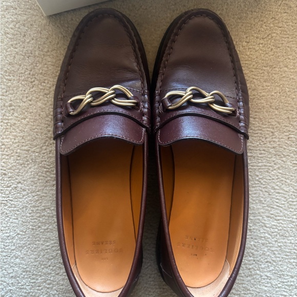 Sezane Vicky chocolate brown loafers size 38 USA 7 - Picture 5 of 7